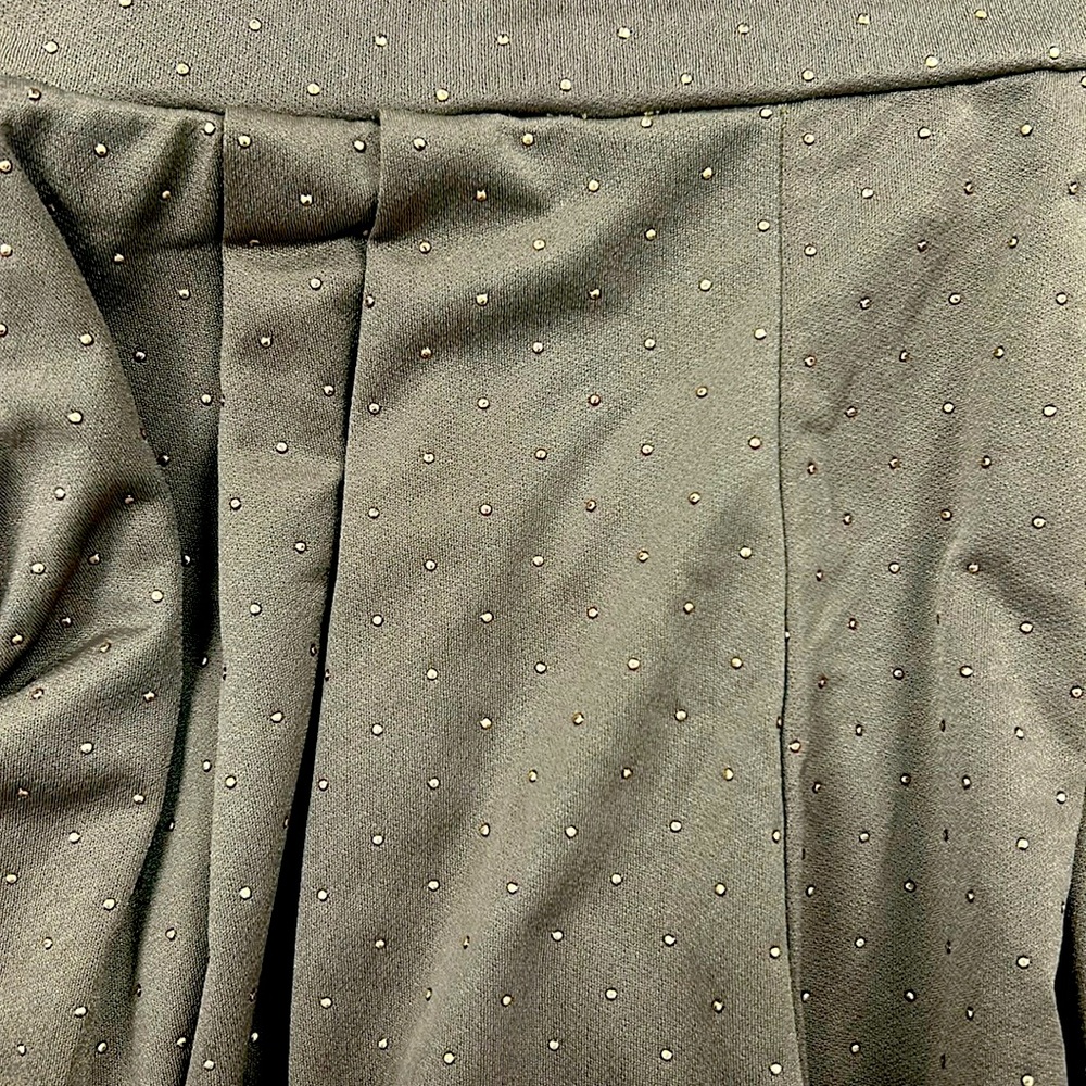 BOHO. Small, olive green Pants w/tiny gold studs
